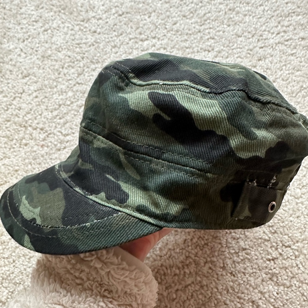 Vintage Camouflage Newsboy Style Cap